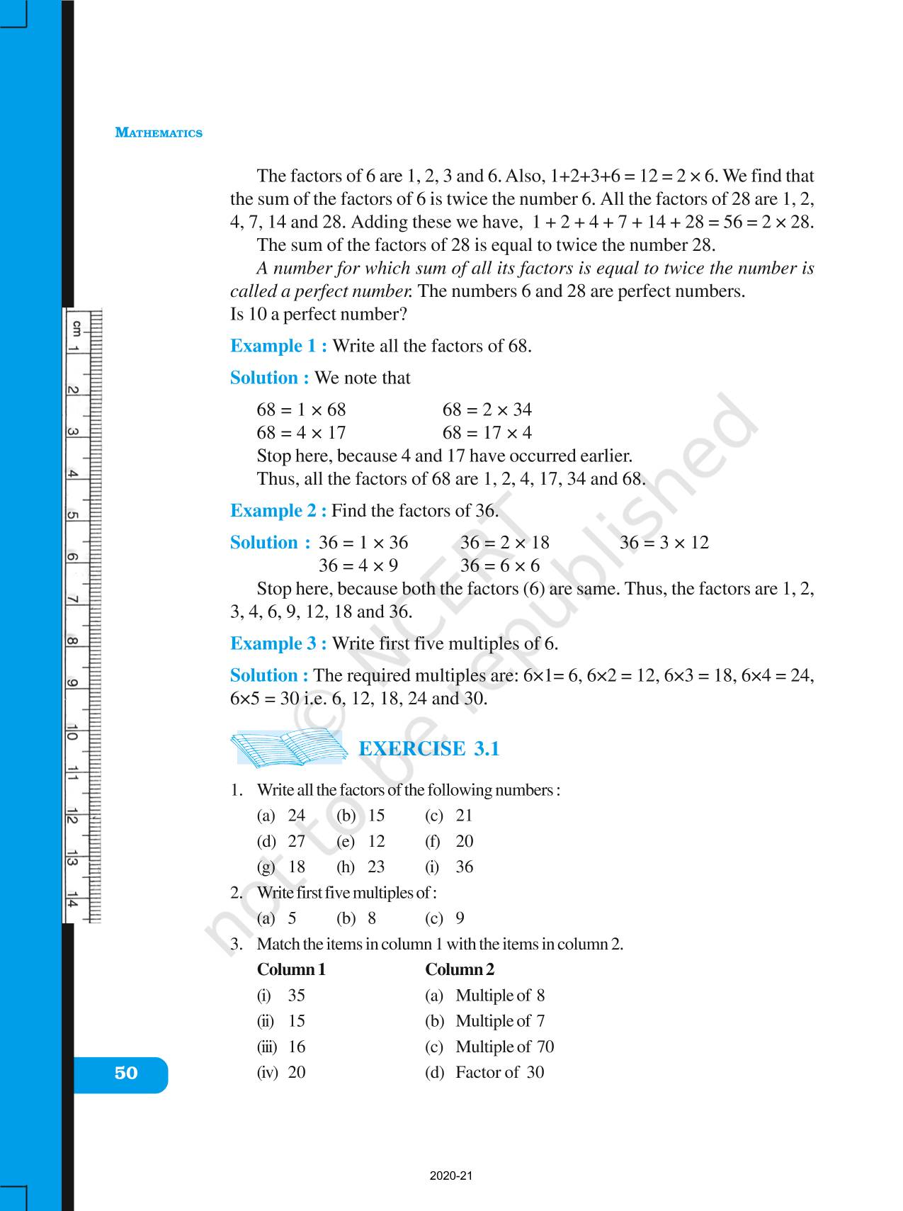 Playing With Numbers - NCERT Book Of Class 6 Mathematics